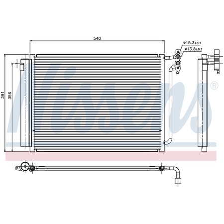 NISSEN Nissens Condenser, 94605 94605